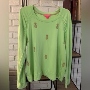 Great Condition  Lilly Pulitzer  Pineapple Sweatshirt Size XL